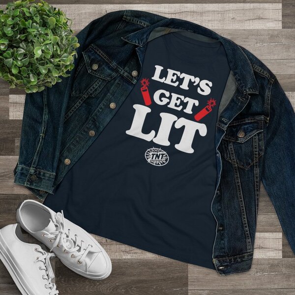 Firework Apparel Women's Let's Get Lit T Shirt