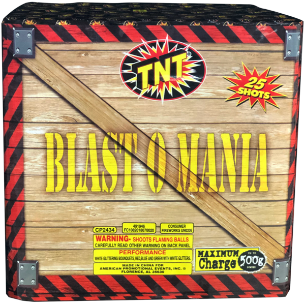 500 Gram Firework Finale Aerials Blast O Mania