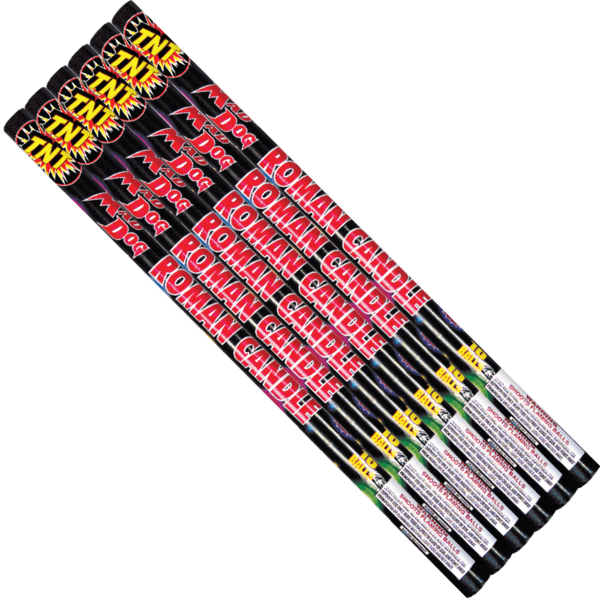 Firework Roman Candles 10 Ball Mad Dog Roman Candle