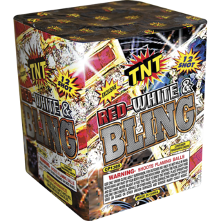 Firework Multi Aerials Red White &  Bling   