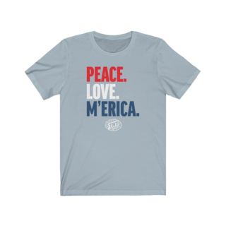 Firework Apparel Peace. Love. M'erica. T Shirt