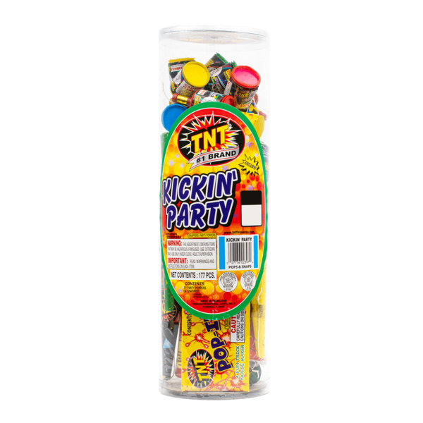 Firework Novelty Assortments Kickin' Party Tube