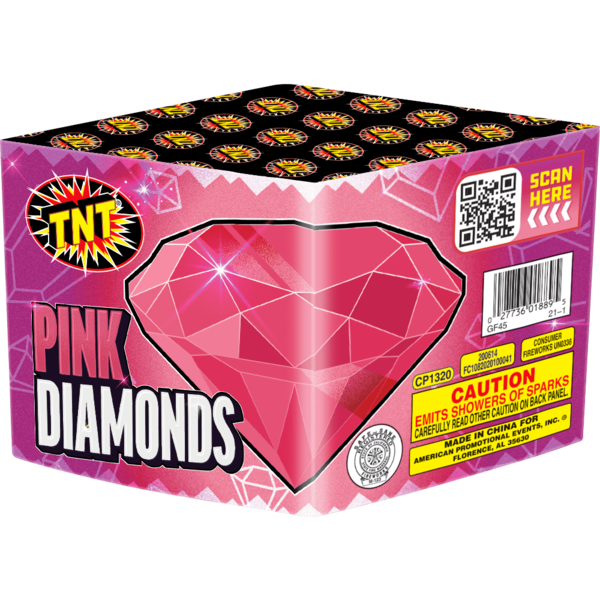 Firework Fountains Pink Diamonds     