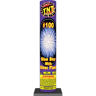 Firework Other Aerials #100 Blue Star With Silver Flash