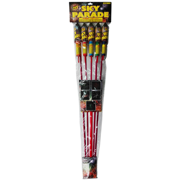 Firework Rockets & Missiles Sky Parade