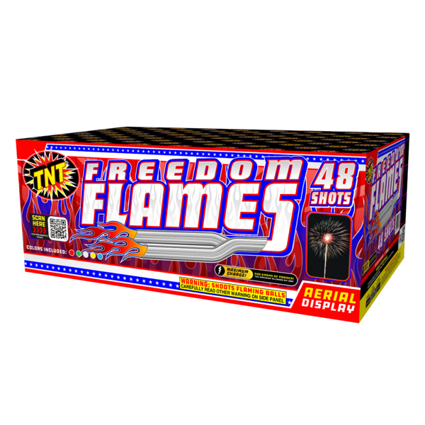 500 Gram Firework Finale Aerials Freedom Flames