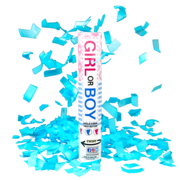 Firework Confetti & Streamers Gender Reveal Blue Confetti Cannon Thumbnail 1