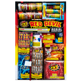 Firework Aerial Assortments Red Devil Tray   Full C