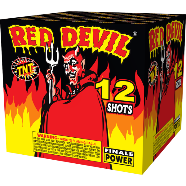 500 Gram Firework Finale Aerials Red Devil 12 Shot