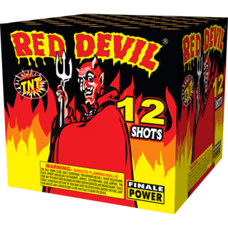 500 Gram Firework Finale Aerials Red Devil 12 Shot