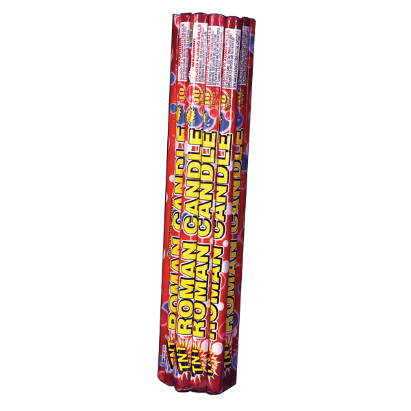 Firework Roman Candles 10 Ball Tnt Tri Pak