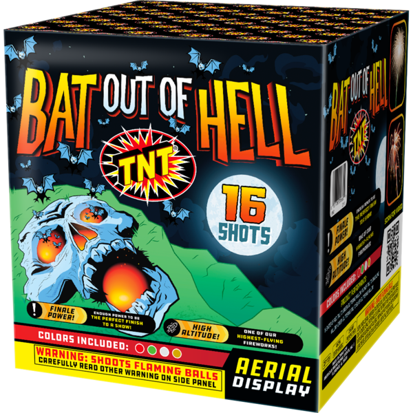 500 Gram Firework Multi Aerials Bat Out Of Hell 