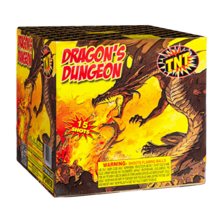 500 Gram Firework Finale Aerials Dragon's Dungeon