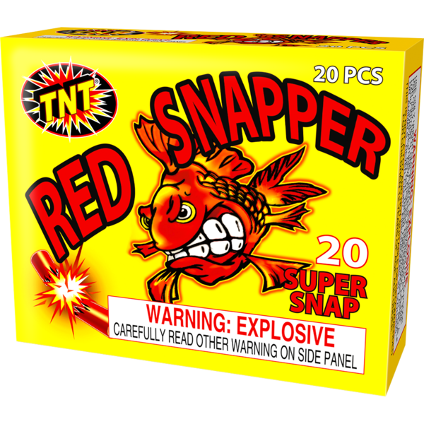 Firework Other Ground-Based Red Snapper Yellow Box