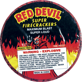 Firework Firecrackers Red Devil 1000 Roll