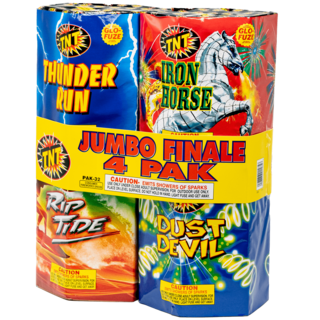 Firework Fountains Jumbo Finale 4 Pack