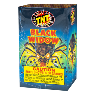 Firework Fountains Black Widow