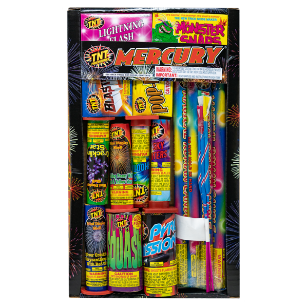 Firework Aerial Assortments Mercury   Full C