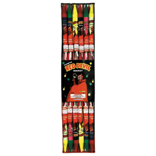 Firework Rockets & Missiles Red Devil Rocket Assorted 8 Oz