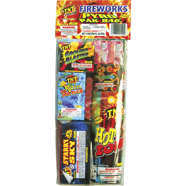 Firework Aerial Assortments Pyro Pak Bag   Aerial