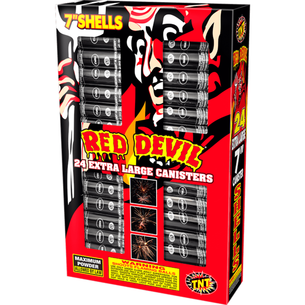 Firework Reloadables Red Devil 7" Canister Shell