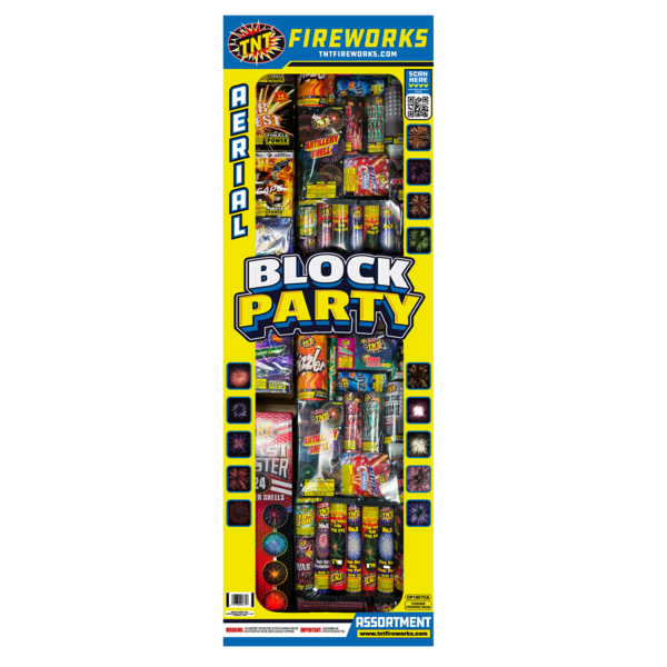 500 Gram Firework Aerial Assortments Block Party