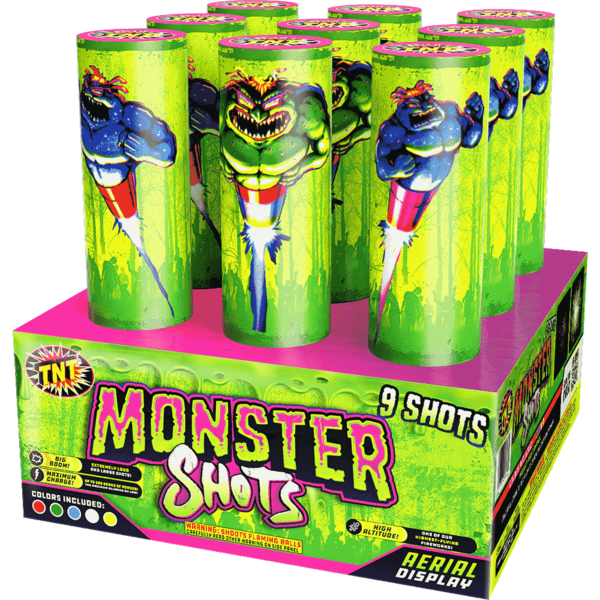 500 Gram Firework Finale Aerials Monster Shots