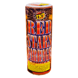 Firework Multi Aerials Red Stars Barrage