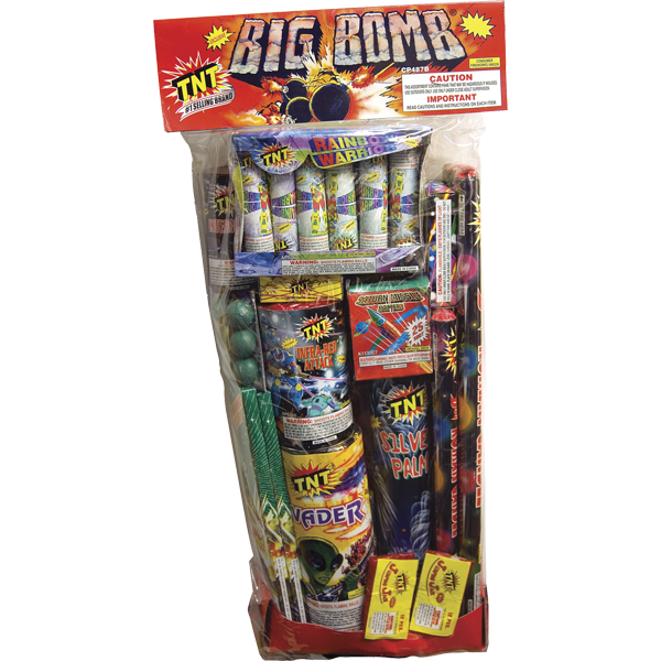 Firework Aerial Assortments Big Bomb Polybag 