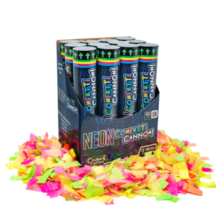 Firework Confetti & Streamers Neon Paper Confetti Cannon