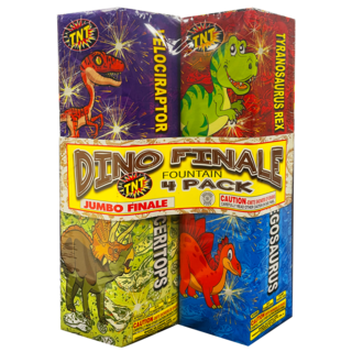 Firework Fountains Dino Finale 4 Pack