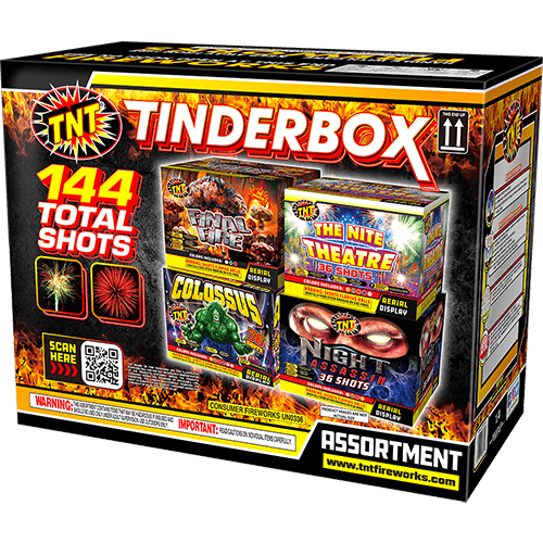 500 Gram Firework Aerial Assortments Tinderbox