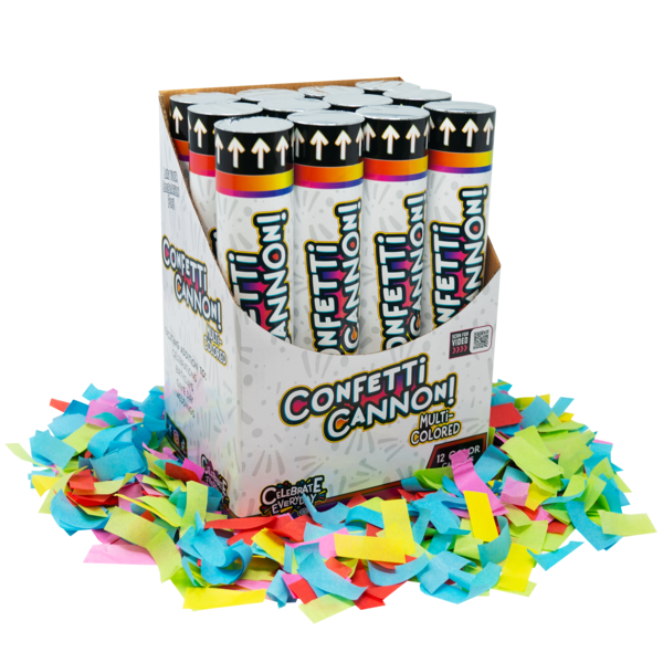 Firework Confetti & Streamers Multi Colored Confetti Cannon