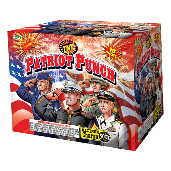 500 Gram Firework Finale Aerials Patriot Punch