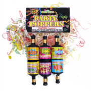 Firework Confetti & Streamers Party Poppers 6 Pk Thumbnail 1