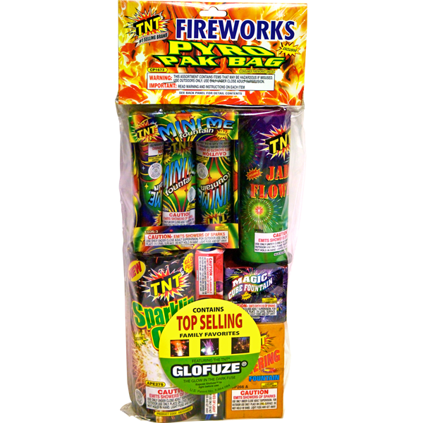 Firework Ground Assortments Pyro Pak Bag   Ss