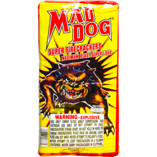 Firework Firecrackers Mad Dog   Pk 100 Cracker