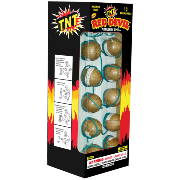 Firework Reloadables Red Devil 12 Shot