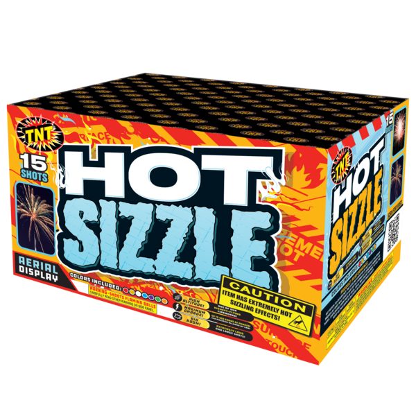 500 Gram Firework Finale Aerials Hot Sizzle