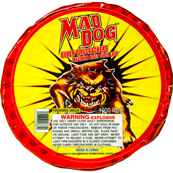 Firework Firecrackers Mad Dog   Rl 1000 Cracker