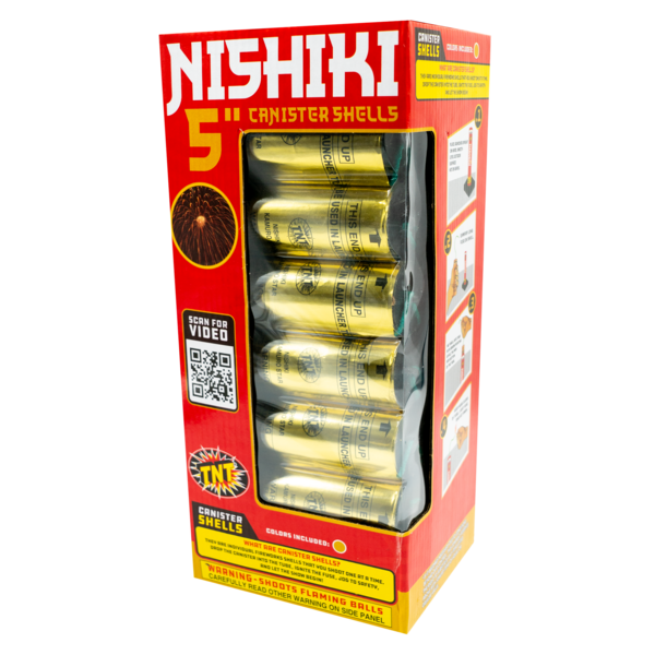 Firework Reloadables Nishiki 5" Canister Shells