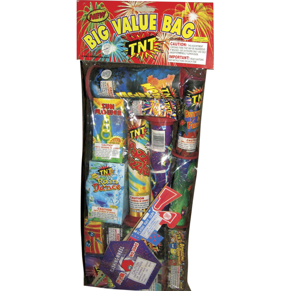 Firework Ground Assortments Tnt Big Value Bag 