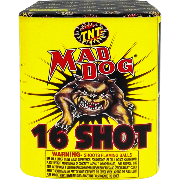 Firework Multi Aerials Mad Dog 16 Shot