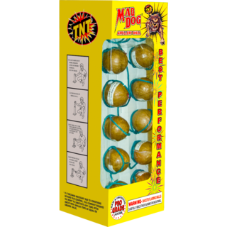 Firework Reloadables Mad Dog Artillery Shells 12 Shot