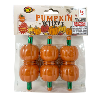 Firework Confetti & Streamers Pumpkin Poppers