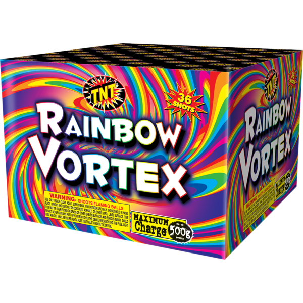 500 Gram Firework Finale Aerials Rainbow Vortex