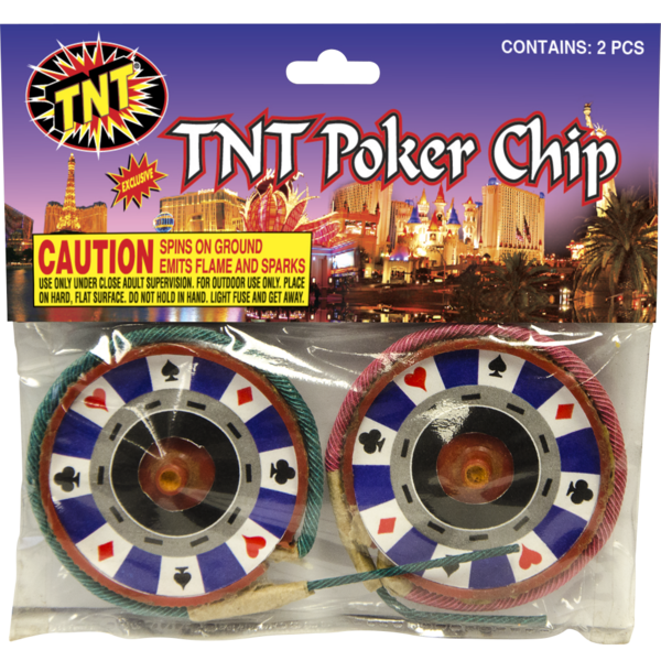 Firework Ground Spinners Tnt Poker Chip