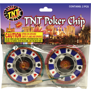 Firework Ground Spinners Tnt Poker Chip