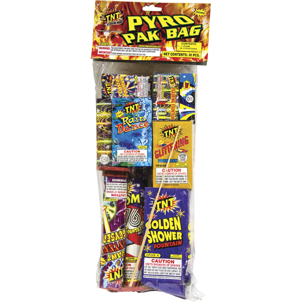 Firework Ground Assortments Pyro Pak Bag   California