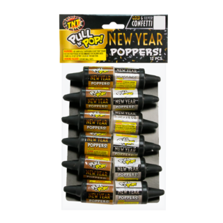 Firework Confetti & Streamers New Year Poppers